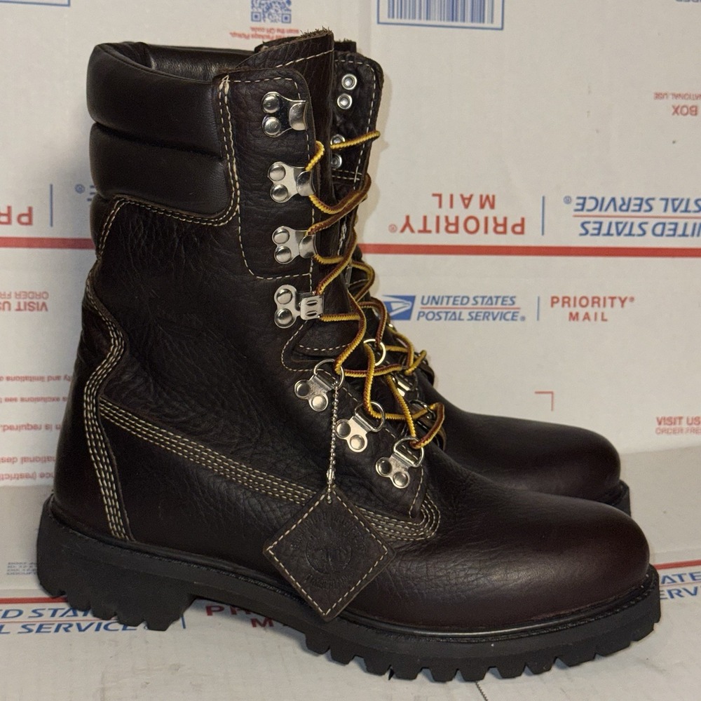 Timberland Super Boot 40 Below Hazel Brown Waterproof Leather Mens 9 TB0A173H